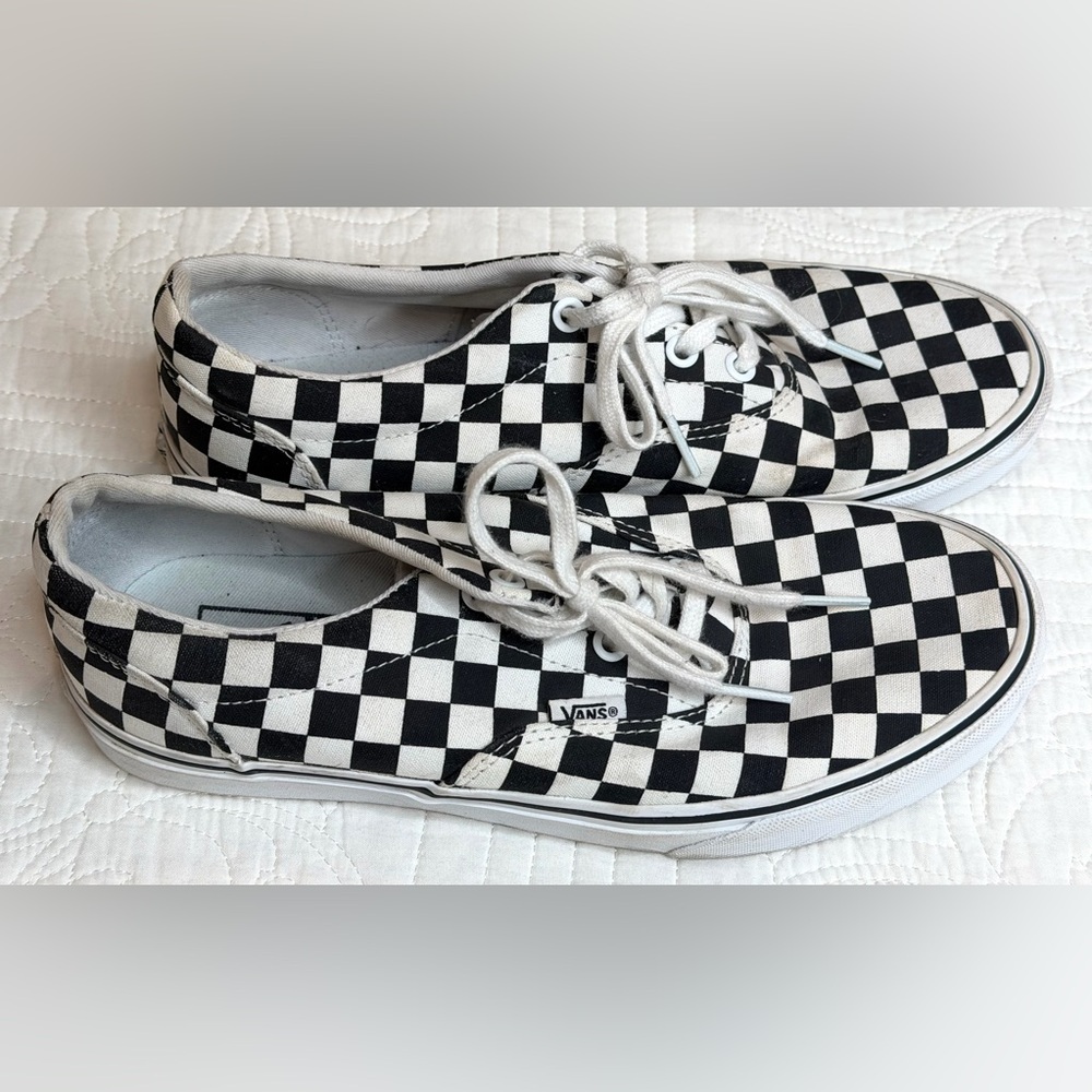 Vans Womens Doheny Checkerboard Womens 9 Classic Black White sk8 lace up